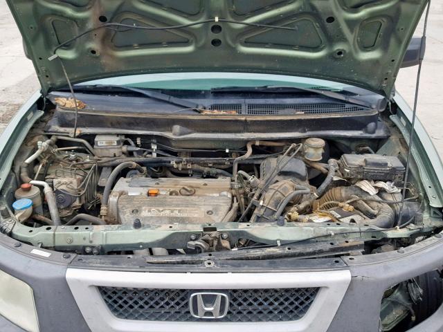 5J6YH28554L018158 - 2004 HONDA ELEMENT EX GREEN photo 7