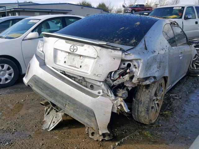 JTKJF5C70E3070928 - 2014 TOYOTA SCION TC SILVER photo 4