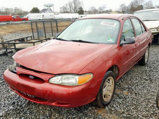 1FAFP13PXWW314111 - 1998 FORD ESCORT SE RED photo 2