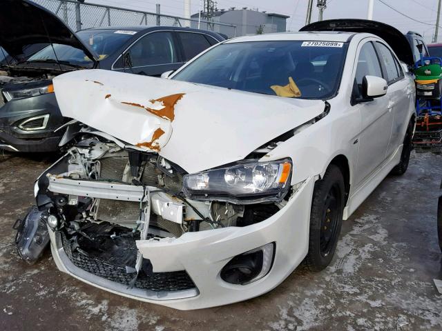 JA32U2FU8GU600415 - 2016 MITSUBISHI LANCER ES WHITE photo 2