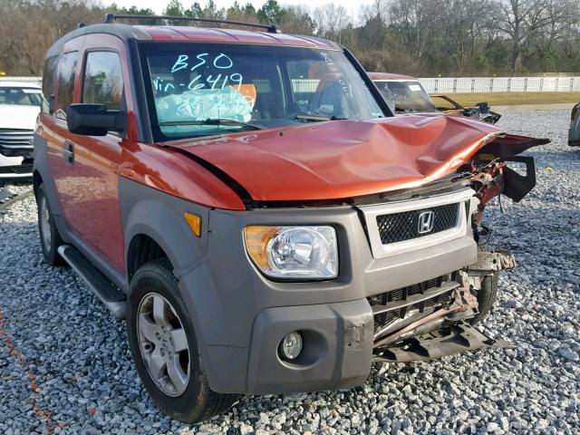 5J6YH28543L006419 - 2003 HONDA ELEMENT EX ORANGE photo 1