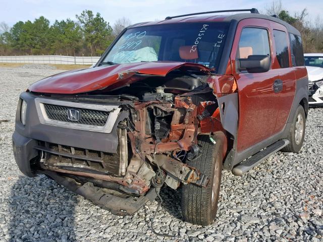 5J6YH28543L006419 - 2003 HONDA ELEMENT EX ORANGE photo 2