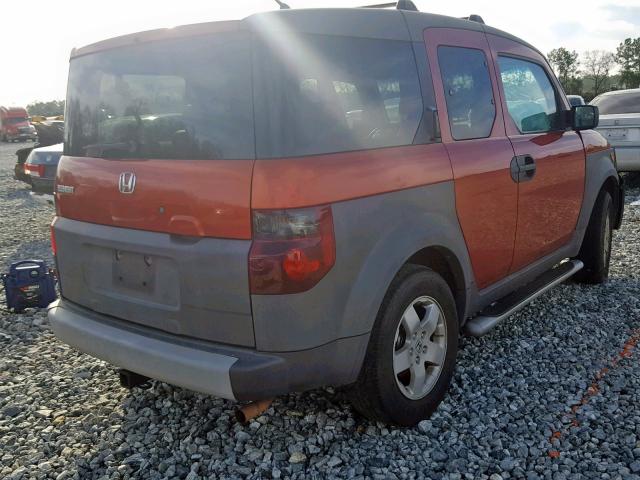 5J6YH28543L006419 - 2003 HONDA ELEMENT EX ORANGE photo 4