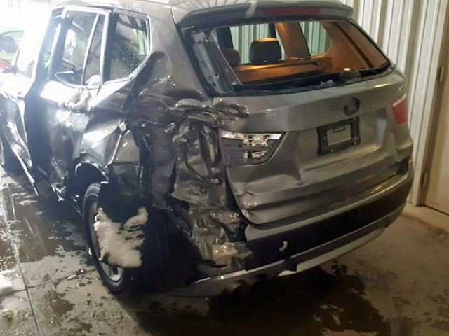 5UXWX5C53CL719187 - 2012 BMW X3 XDRIVE2 GRAY photo 10