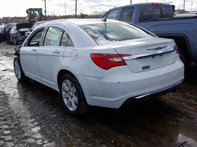 1C3CCBAB4DN685617 - 2013 CHRYSLER 200 LX WHITE photo 3