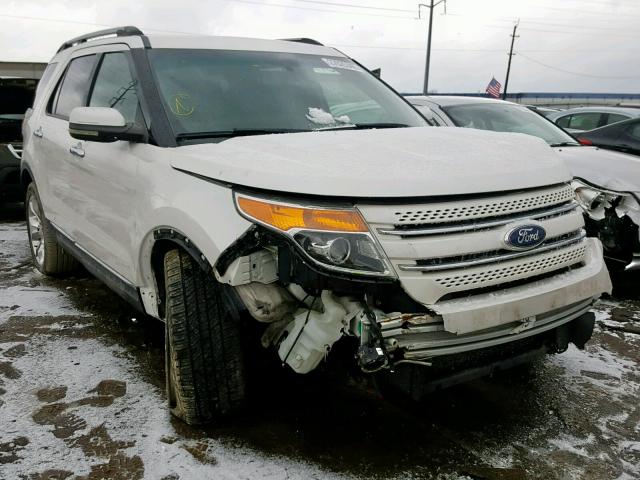 1FMHK8F88CGA54968 - 2012 FORD EXPLORER L WHITE photo 1