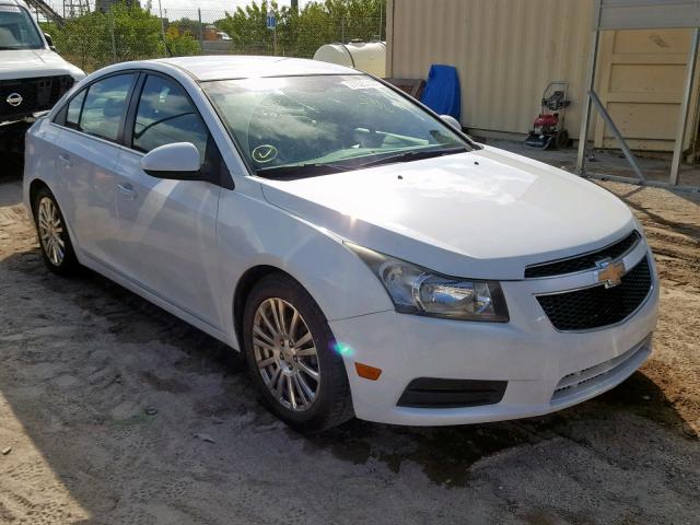 1G1PJ5S95B7255542 - 2011 CHEVROLET CRUZE ECO WHITE photo 1