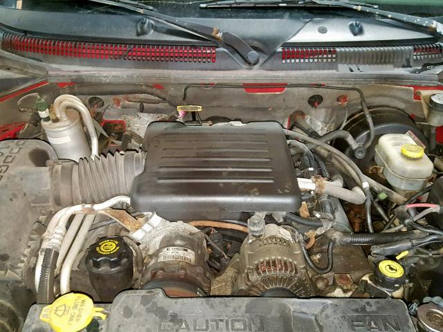 1B7GG2AN41S143717 - 2001 DODGE DAKOTA QUA RED photo 7