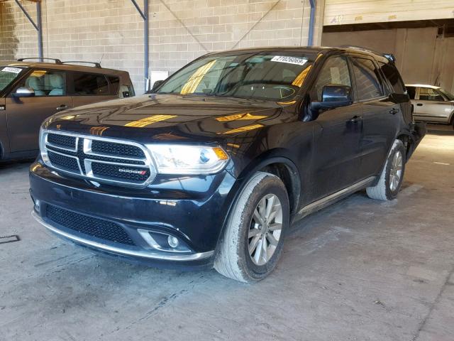 1C4RDHAGXEC390634 - 2014 DODGE DURANGO SX BLACK photo 2