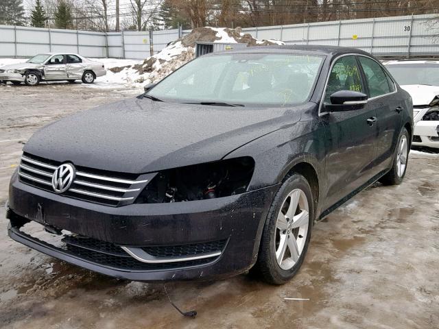 1VWBT7A30EC112429 - 2014 VOLKSWAGEN PASSAT SE BLACK photo 2