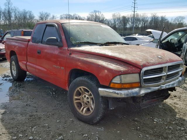 1B7GL22X61S193692 - 2001 DODGE DAKOTA RED photo 1