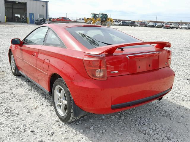 JTDDR32T530166082 - 2003 TOYOTA CELICA GT RED photo 3