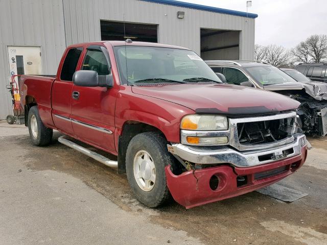 1GTEK19T44Z231052 - 2004 GMC NEW SIERRA MAROON photo 1