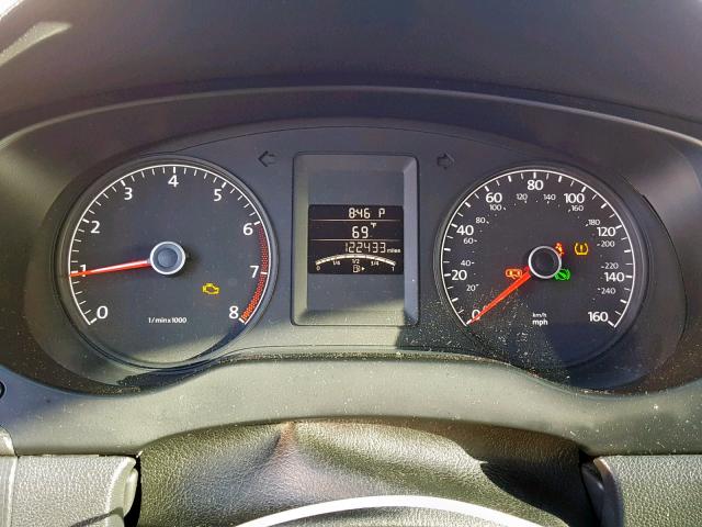 3VW2K7AJ0DM217423 - 2013 VOLKSWAGEN JETTA BASE SILVER photo 8