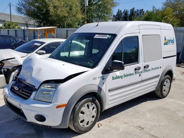 NM0KS9BN6AT031850 - 2010 FORD TRANSIT CO WHITE photo 2