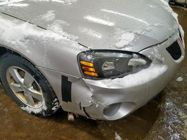 2G2WP552X71172844 - 2007 PONTIAC GRAND PRIX SILVER photo 9