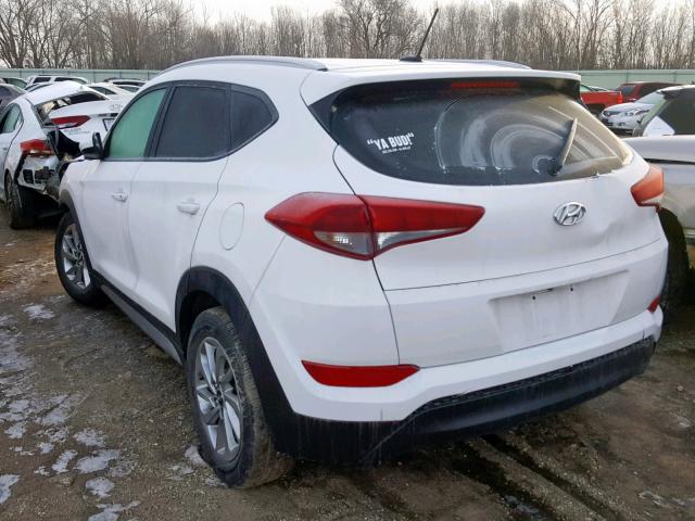 KM8J33A48HU271029 - 2017 HYUNDAI TUCSON LIM WHITE photo 3