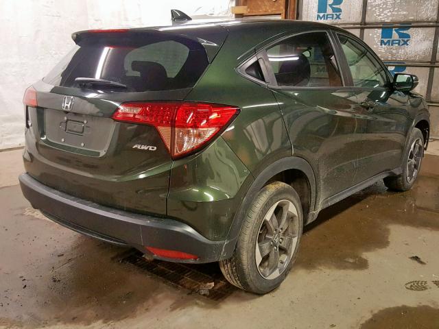 3CZRU6H55JM711300 - 2018 HONDA HR-V EX GREEN photo 4