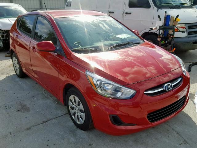 KMHCT5AE8HU350326 - 2017 HYUNDAI ACCENT SE RED photo 1