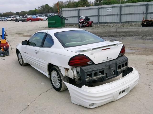 1G2NF12TX1M500490 - 2001 PONTIAC GRAND AM S WHITE photo 3