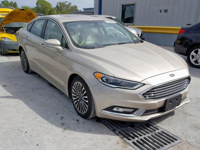 3FA6P0K92HR116125 - 2017 FORD FUSION TIT GOLD photo 1