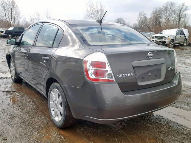 3N1AB61E37L612656 - 2007 NISSAN SENTRA 2.0 GRAY photo 3