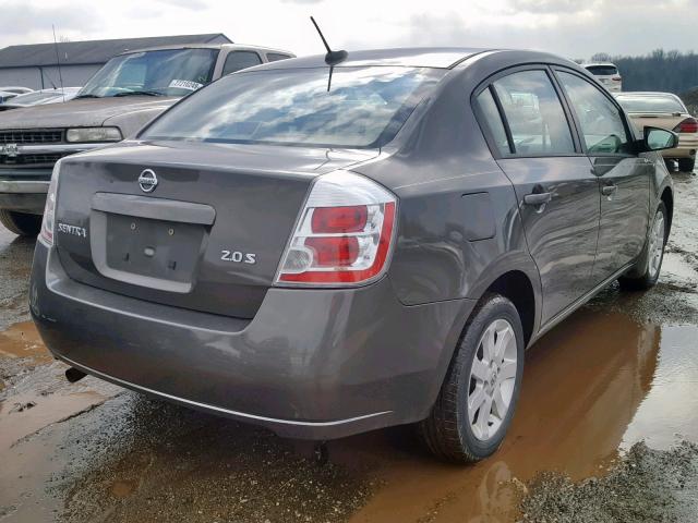 3N1AB61E37L612656 - 2007 NISSAN SENTRA 2.0 GRAY photo 4