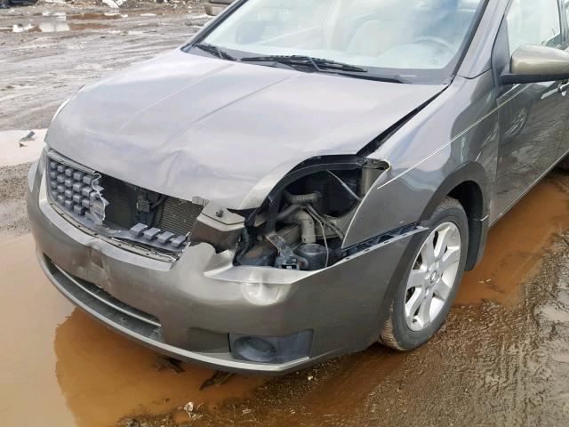 3N1AB61E37L612656 - 2007 NISSAN SENTRA 2.0 GRAY photo 9