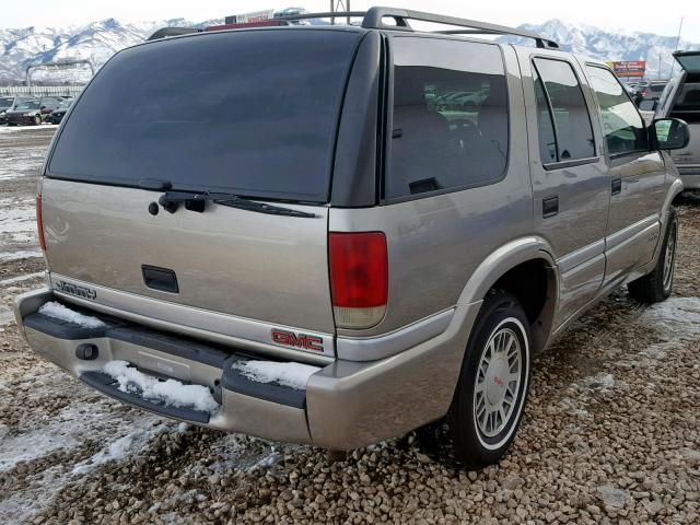 1GKDT13W712141818 - 2001 GMC JIMMY GOLD photo 4