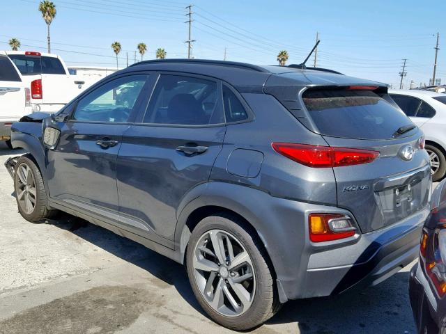 KM8K33A52JU102479 - 2018 HYUNDAI KONA LIMIT GRAY photo 3