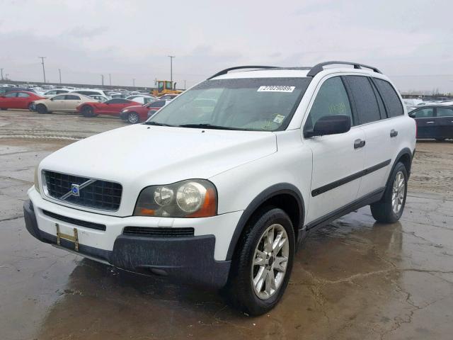 YV1CZ91H541035199 - 2004 VOLVO XC90 T6 WHITE photo 2