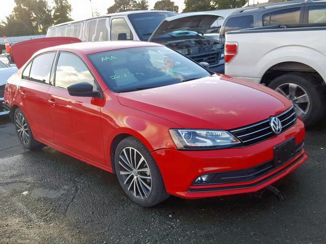 3VWD17AJ6GM307045 - 2016 VOLKSWAGEN JETTA SPOR RED photo 1