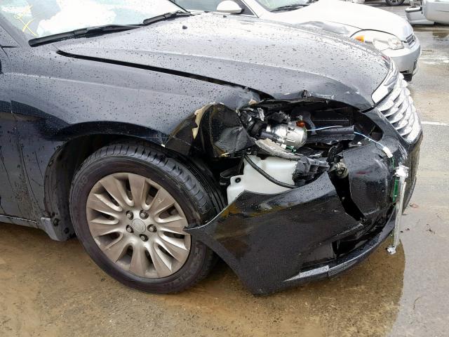 1C3BC4FB2BN569801 - 2011 CHRYSLER 200 LX BLACK photo 9