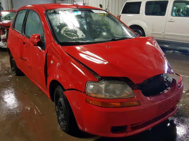 KL1TD66618B099189 - 2008 CHEVROLET AVEO BASE წითელი ფოტო 1