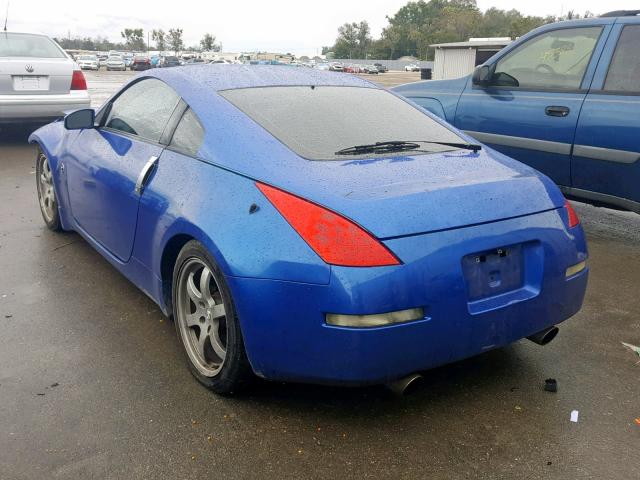 JN1AZ34D86M300706 - 2006 NISSAN 350Z COUPE BLUE photo 3