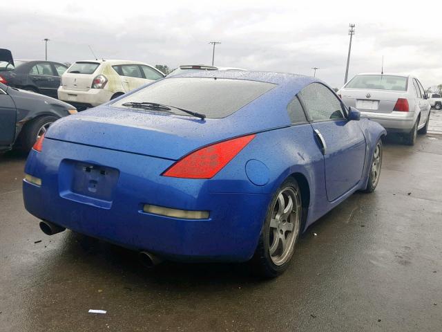 JN1AZ34D86M300706 - 2006 NISSAN 350Z COUPE BLUE photo 4