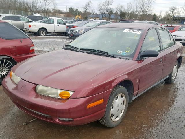 1G8ZH528X2Z278624 - 2002 SATURN SL1 MAROON photo 2