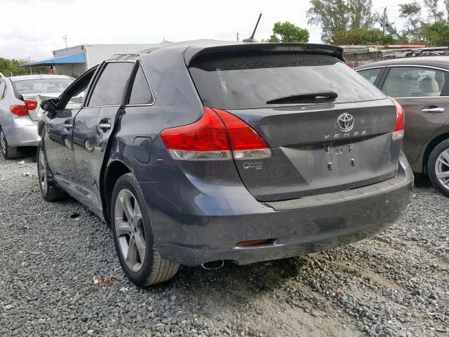 4T3ZK3BB2AU023469 - 2010 TOYOTA VENZA GRAY photo 3