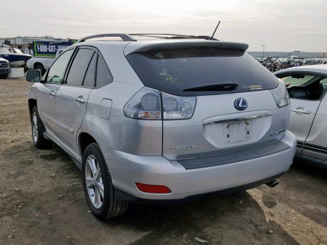 JTJGW31U082851468 - 2008 LEXUS RX 400H SILVER photo 3