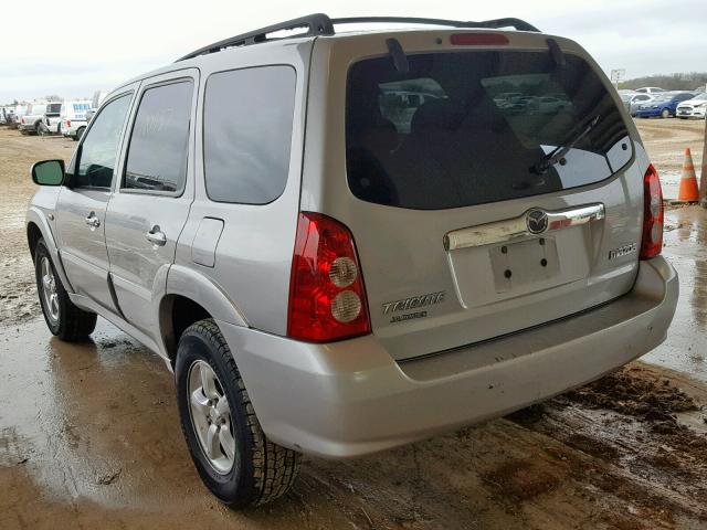 4F2CZ06185KM28915 - 2005 MAZDA TRIBUTE S SILVER photo 3