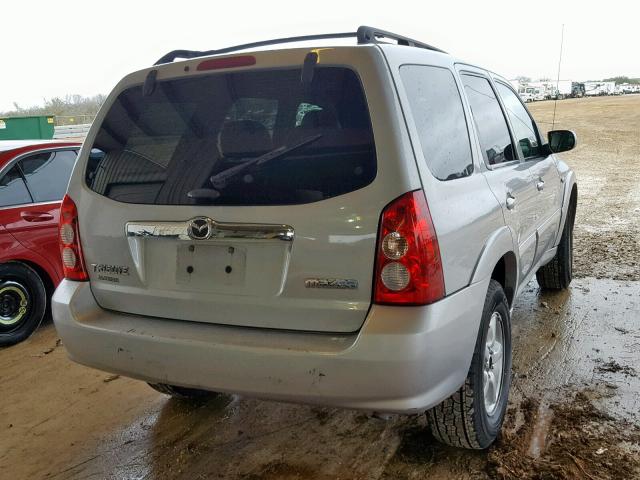 4F2CZ06185KM28915 - 2005 MAZDA TRIBUTE S SILVER photo 4