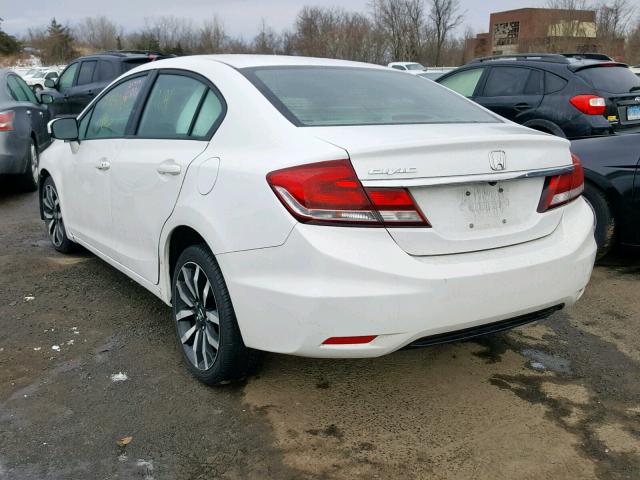 19XFB2F94EE241290 - 2014 HONDA CIVIC EXL WHITE photo 3