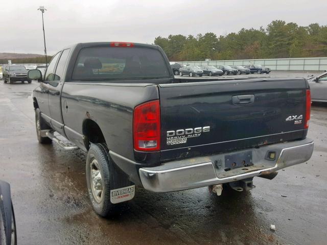 3D7KU28CX4G261537 - 2004 DODGE RAM 2500 S BLACK photo 3