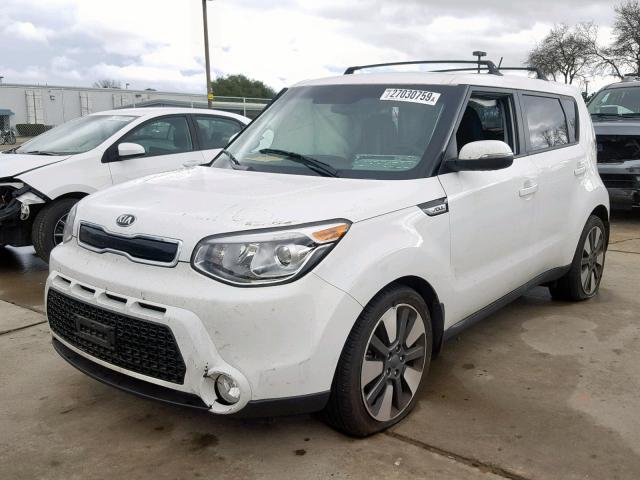 KNDJX3A56F7125094 - 2015 KIA SOUL ! WHITE photo 2