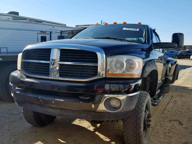 3D7MX48C16G136943 - 2006 DODGE RAM 3500 S BLACK photo 2