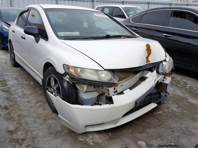 2HGFA16219H030236 - 2009 HONDA CIVIC DX WHITE photo 1