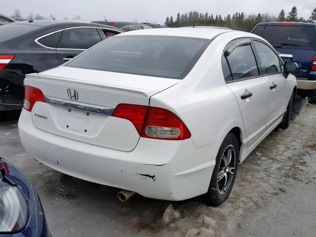 2HGFA16219H030236 - 2009 HONDA CIVIC DX WHITE photo 4