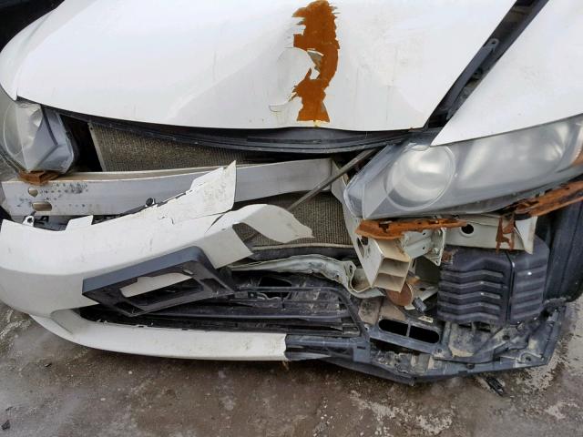 2HGFA16219H030236 - 2009 HONDA CIVIC DX WHITE photo 9