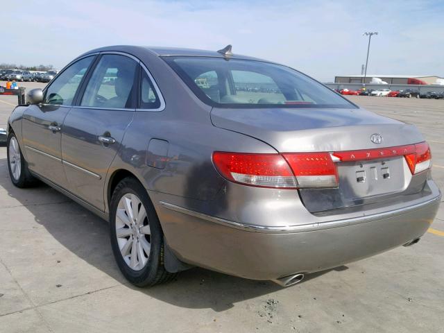 KMHFC4DDXAA459386 - 2010 HYUNDAI AZERA GLS BROWN photo 3