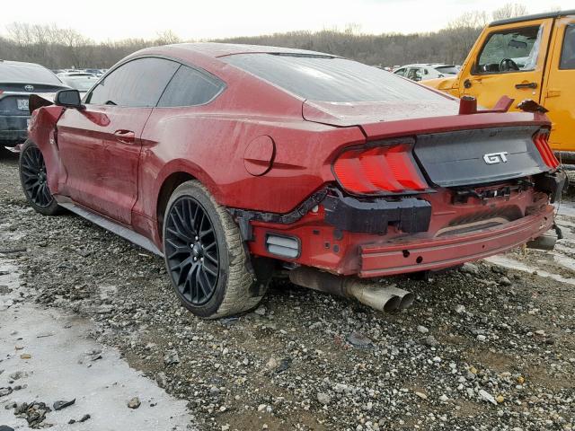 1FA6P8CF0J5104499 - 2018 FORD MUSTANG GT RED photo 3